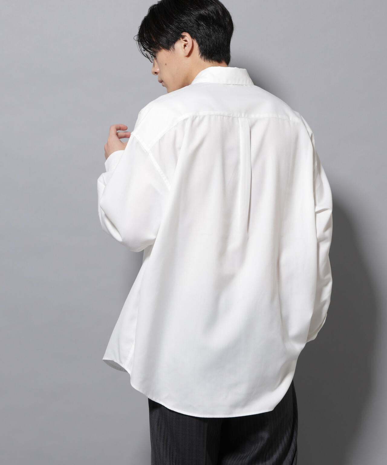 ビッグドレープシャツ 長袖 6725220204