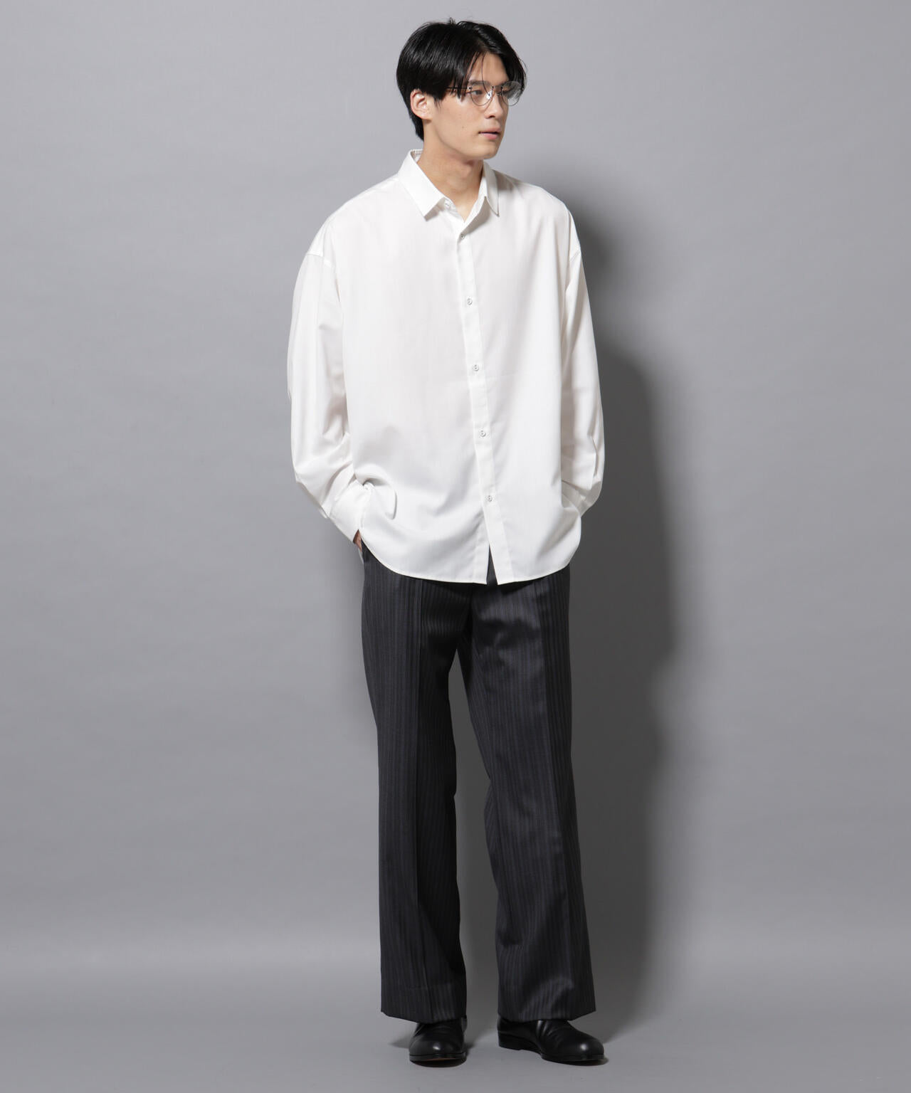 ビッグドレープシャツ 長袖 6725220204