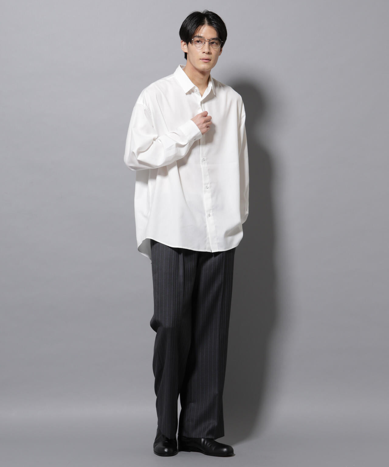 ビッグドレープシャツ 長袖 6725220204