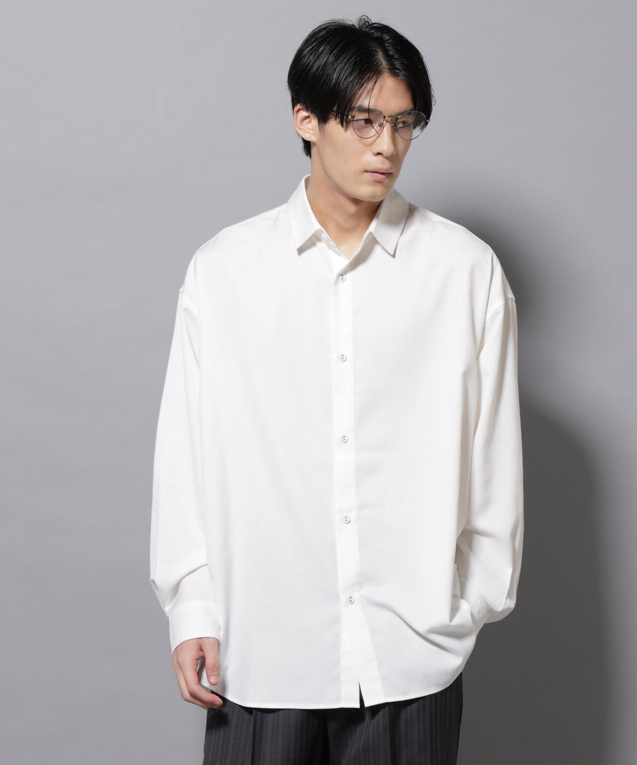 ビッグドレープシャツ 長袖 6725220204