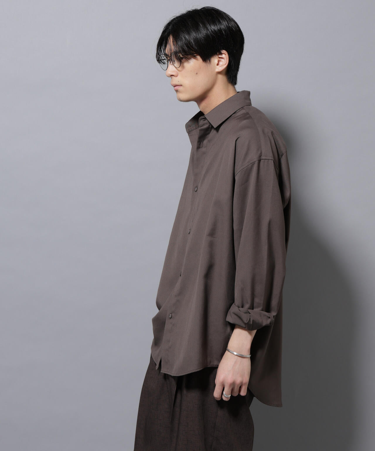 ビッグドレープシャツ 長袖 6725220204