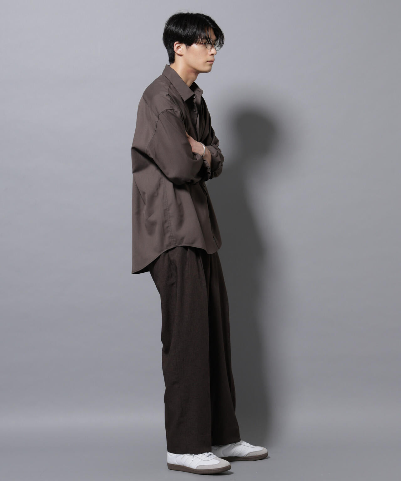 ビッグドレープシャツ 長袖 6725220204