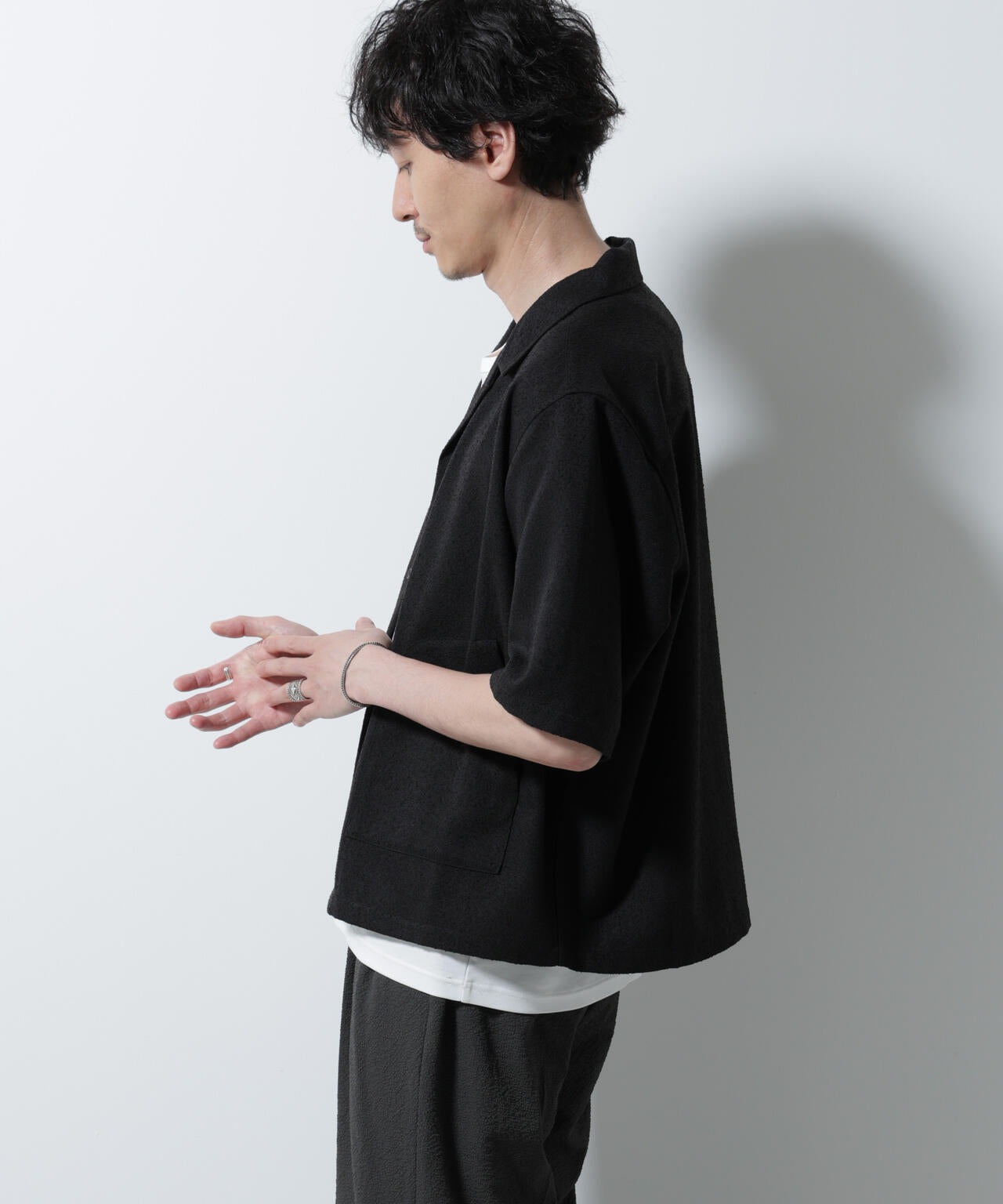 ネップツイルポケットシャツ 半袖 6725221202