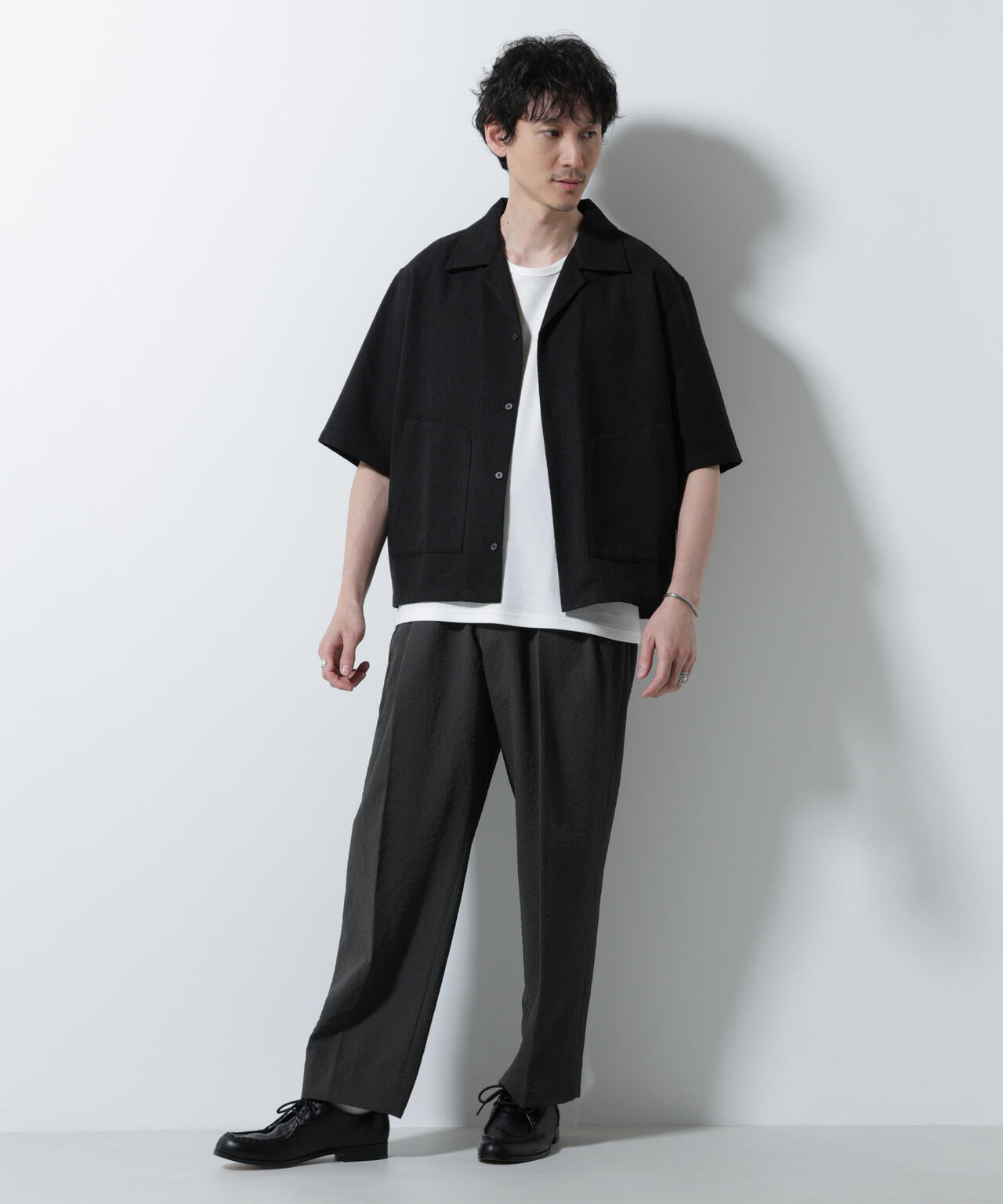 ネップツイルポケットシャツ 半袖 6725221202