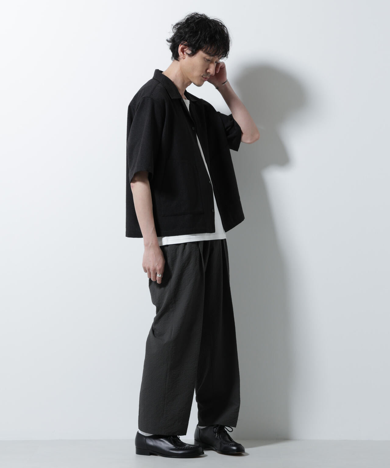 ネップツイルポケットシャツ 半袖 6725221202