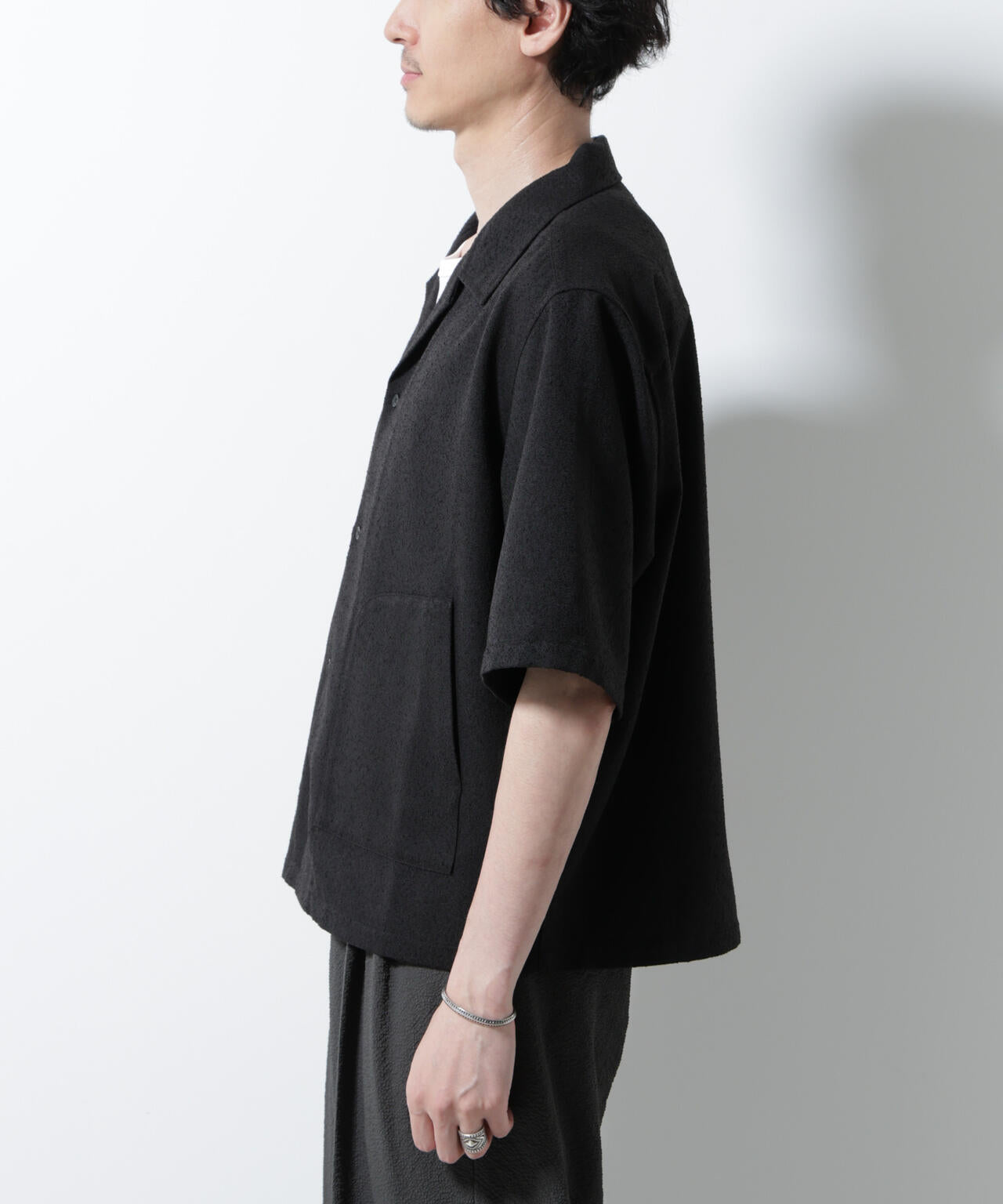 ネップツイルポケットシャツ 半袖 6725221202