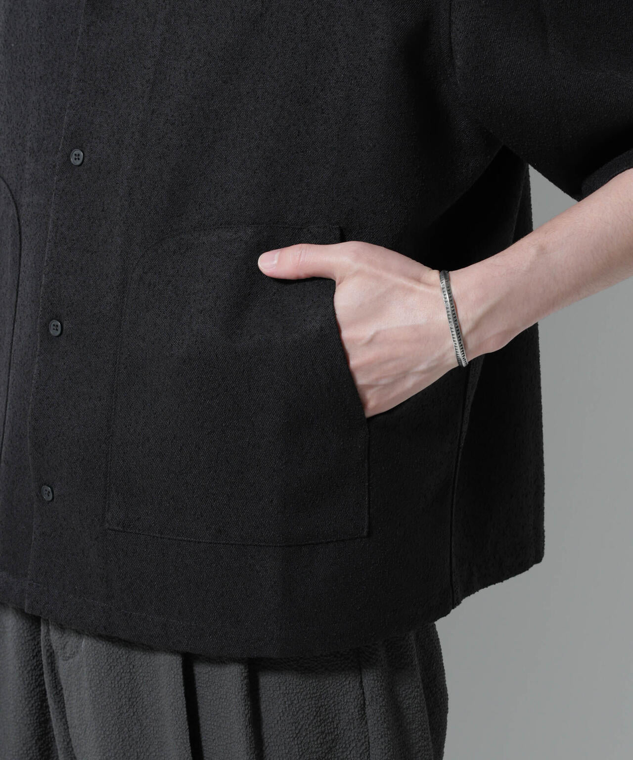 ネップツイルポケットシャツ 半袖 6725221202