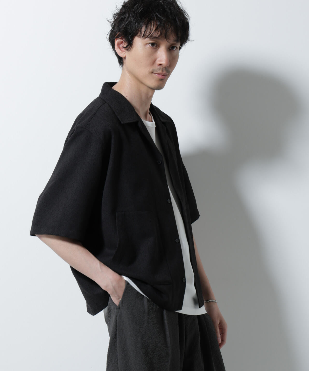 ネップツイルポケットシャツ 半袖 6725221202