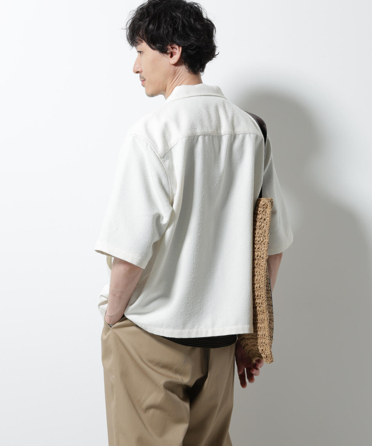 ネップツイルポケットシャツ 半袖 6725221202