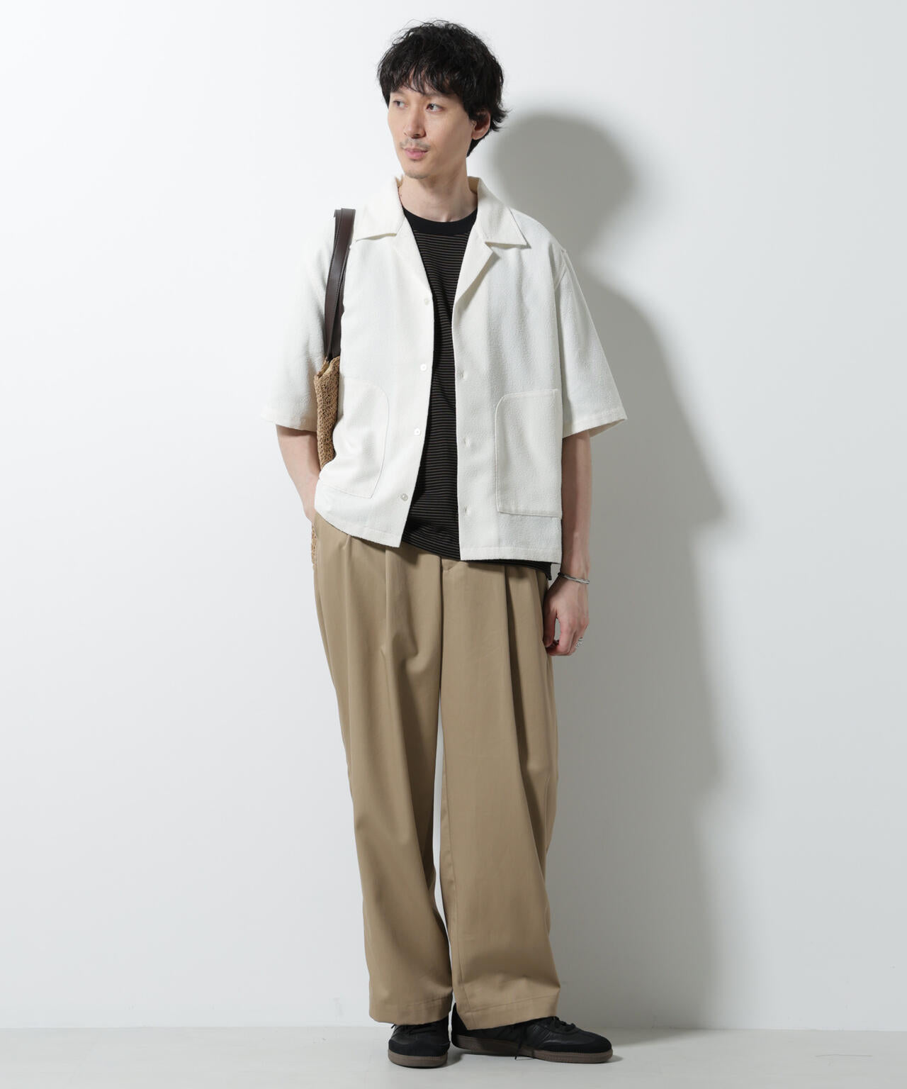 ネップツイルポケットシャツ 半袖 6725221202