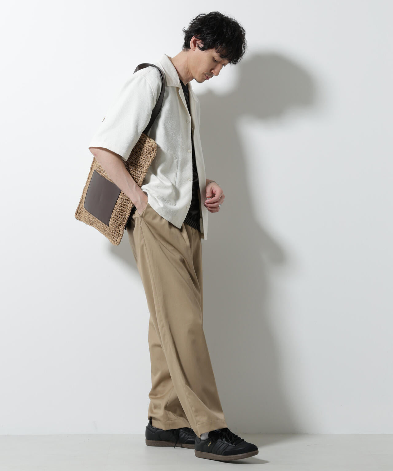 ネップツイルポケットシャツ 半袖 6725221202