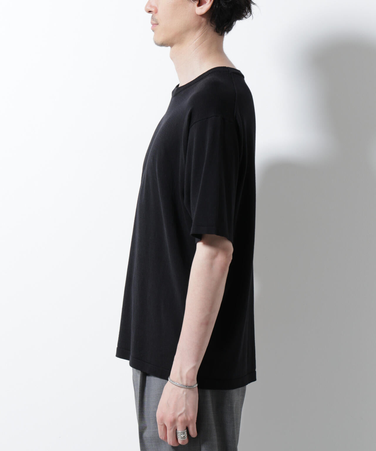 シルキータッチニットTシャツ 半袖 6725222204