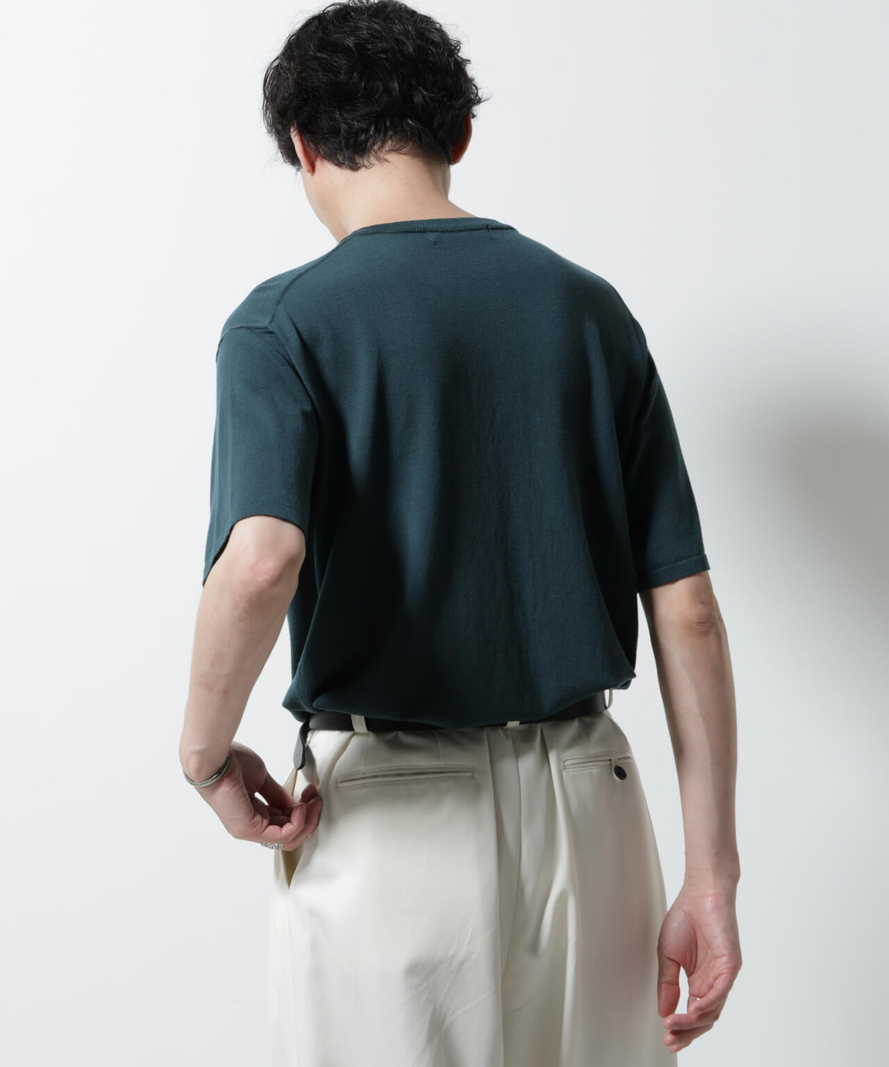 シルキータッチニットTシャツ 半袖 6725222204