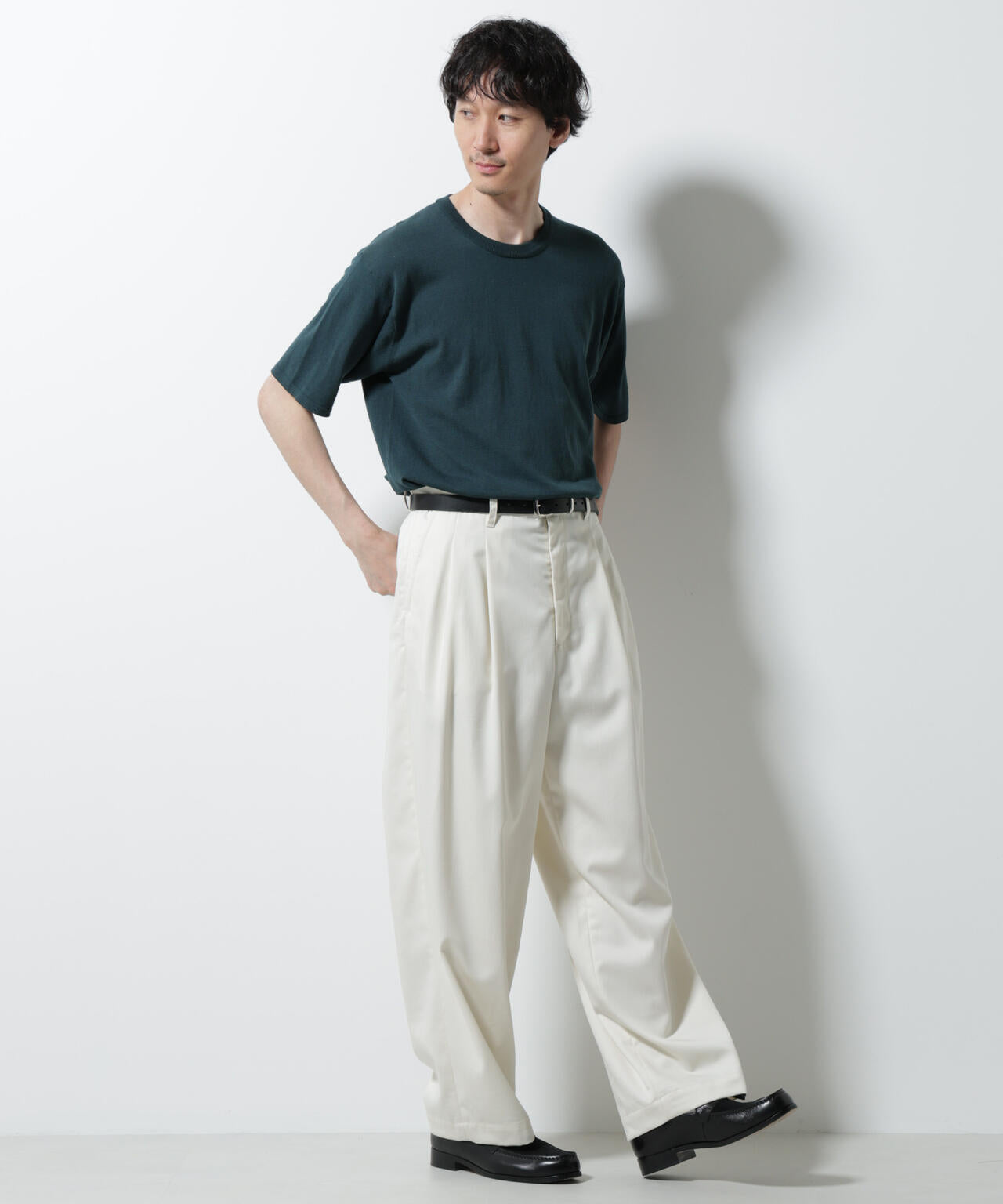 シルキータッチニットTシャツ 半袖 6725222204