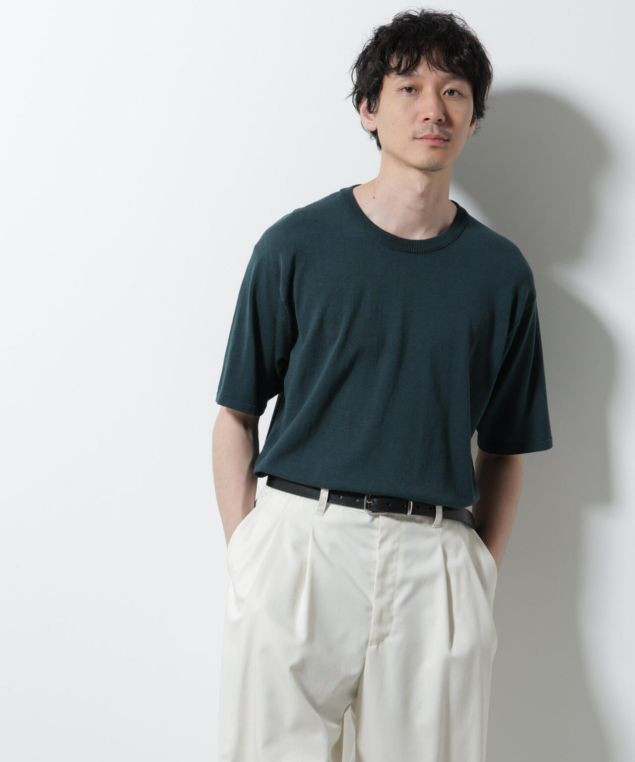 シルキータッチニットTシャツ 半袖 6725222204