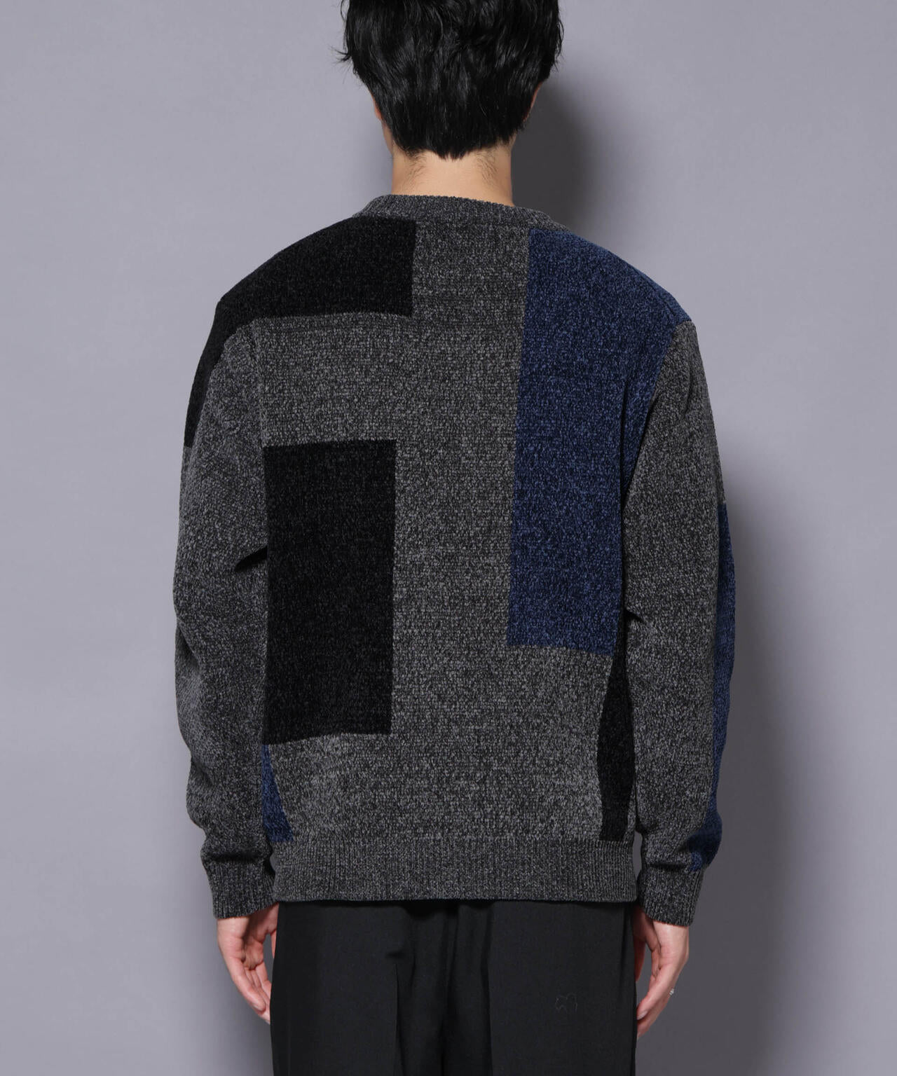 モールヤーンブロッキングニット 6725222226