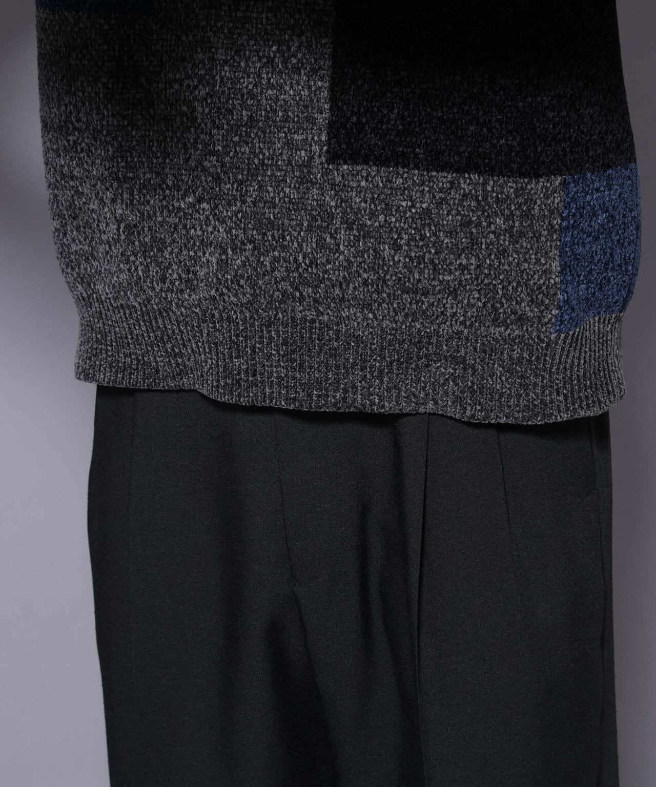 モールヤーンブロッキングニット 6725222226