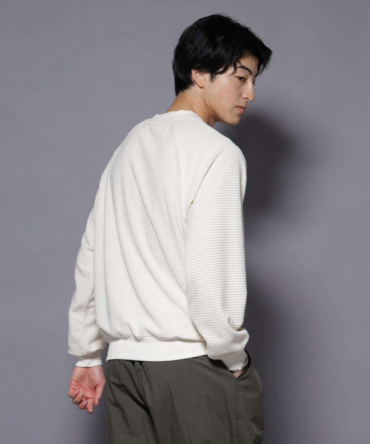 NORMANBROS別注 ワッフルフリース 長袖 6725223002