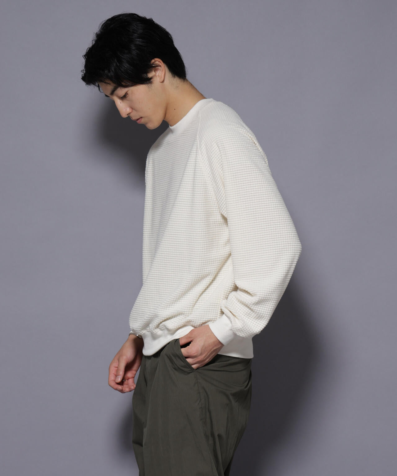 NORMANBROS別注 ワッフルフリース 長袖 6725223002