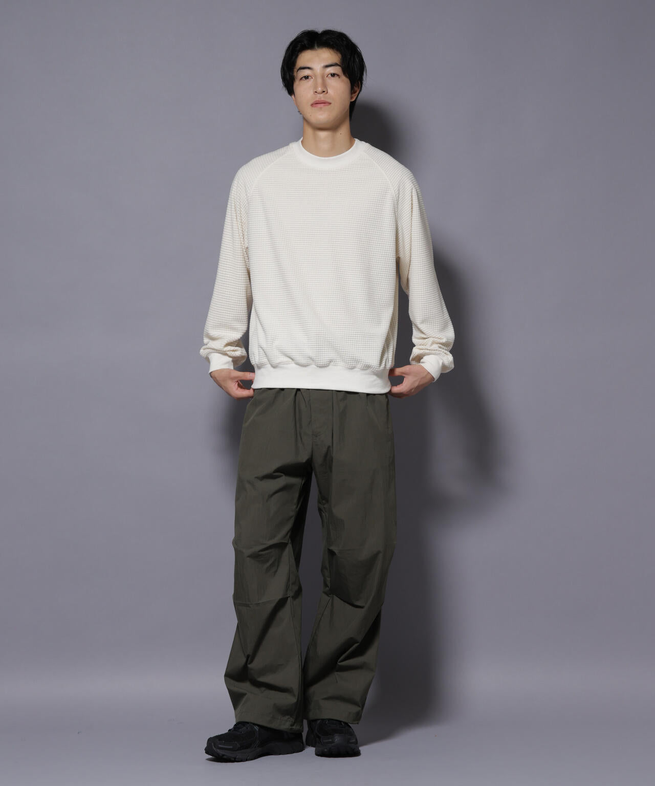 NORMANBROS別注 ワッフルフリース 長袖 6725223002