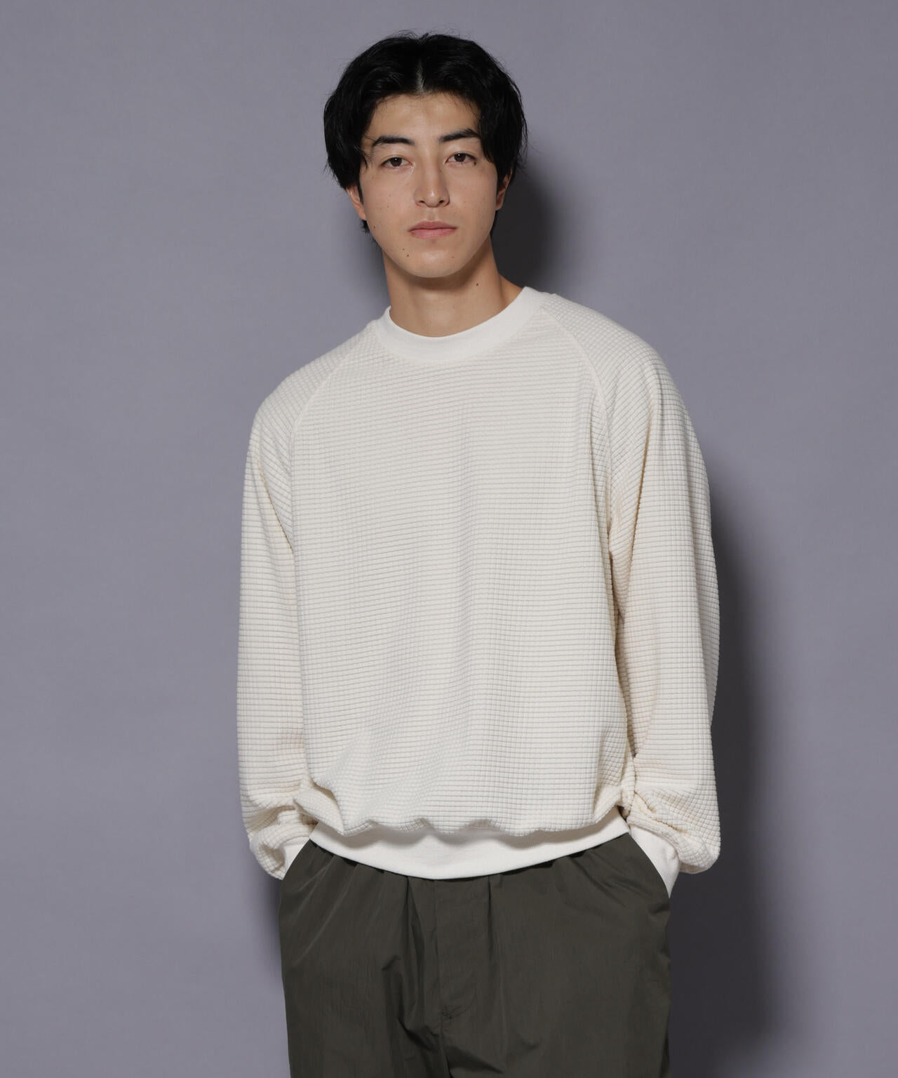 NORMANBROS別注 ワッフルフリース 長袖 6725223002