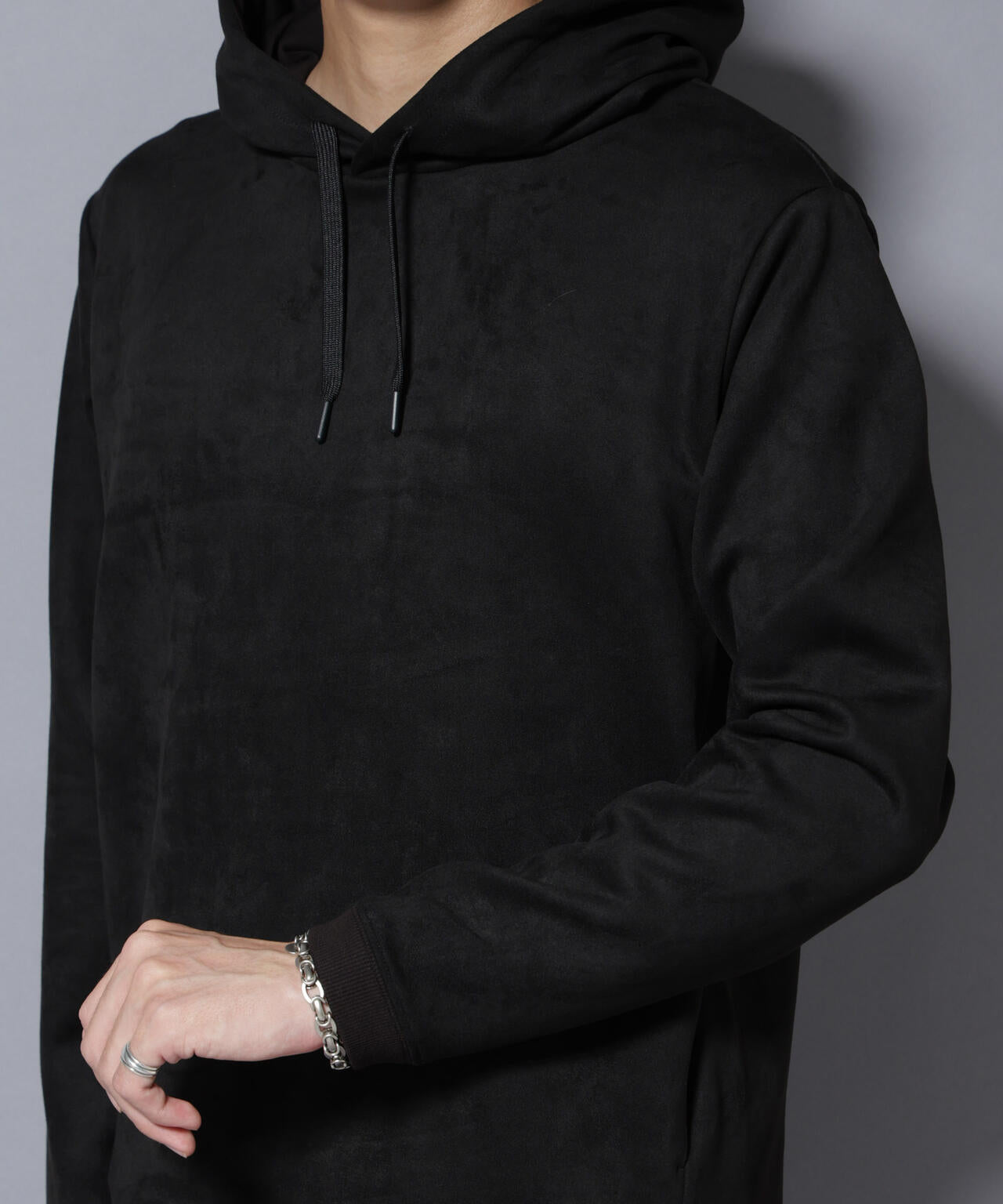 フェイクスエードフーディー 長袖 6725223203