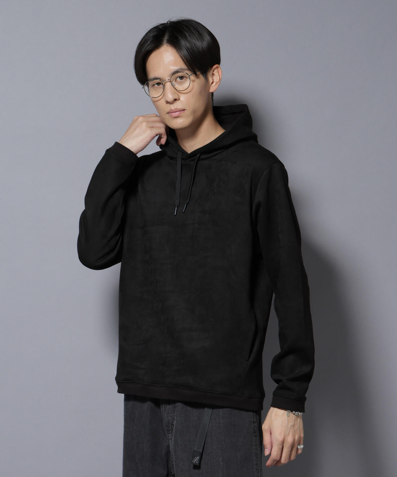 フェイクスエードフーディー 長袖 6725223203