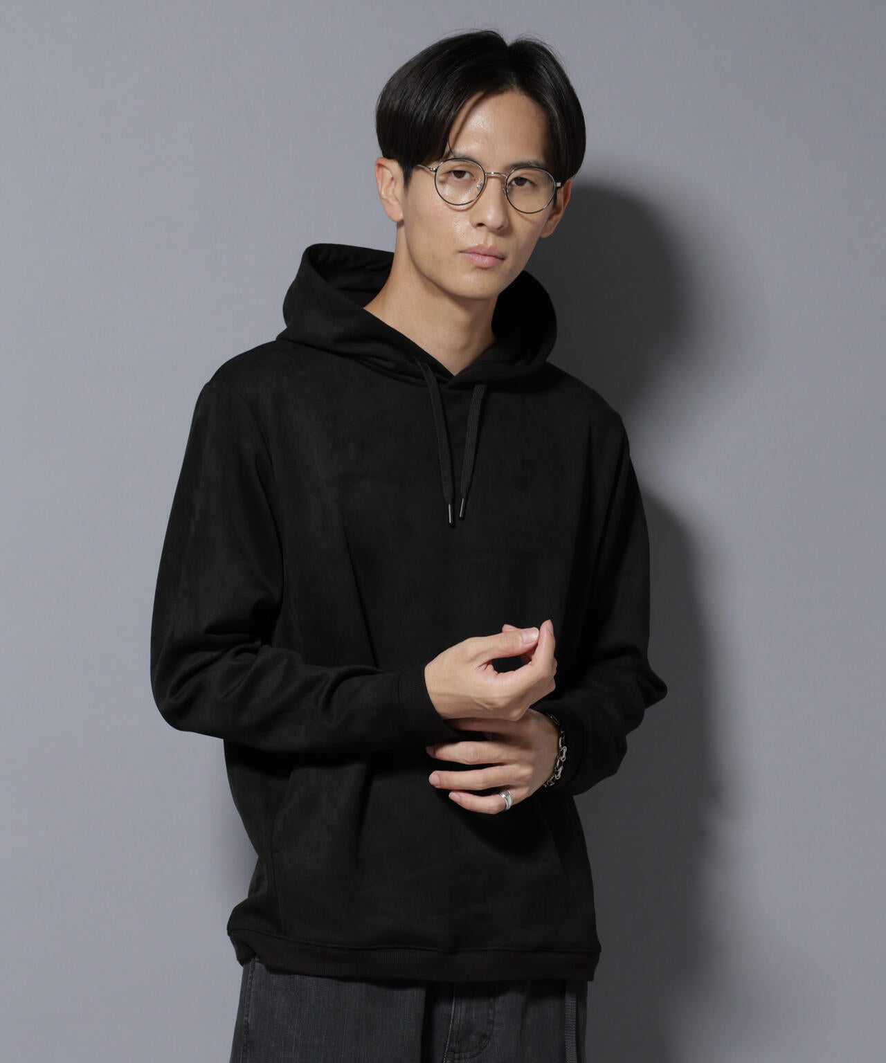 フェイクスエードフーディー 長袖 6725223203