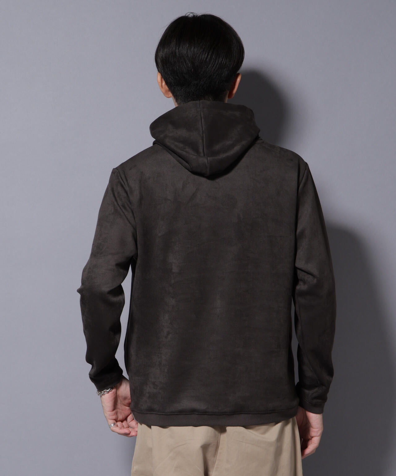 フェイクスエードフーディー 長袖 6725223203