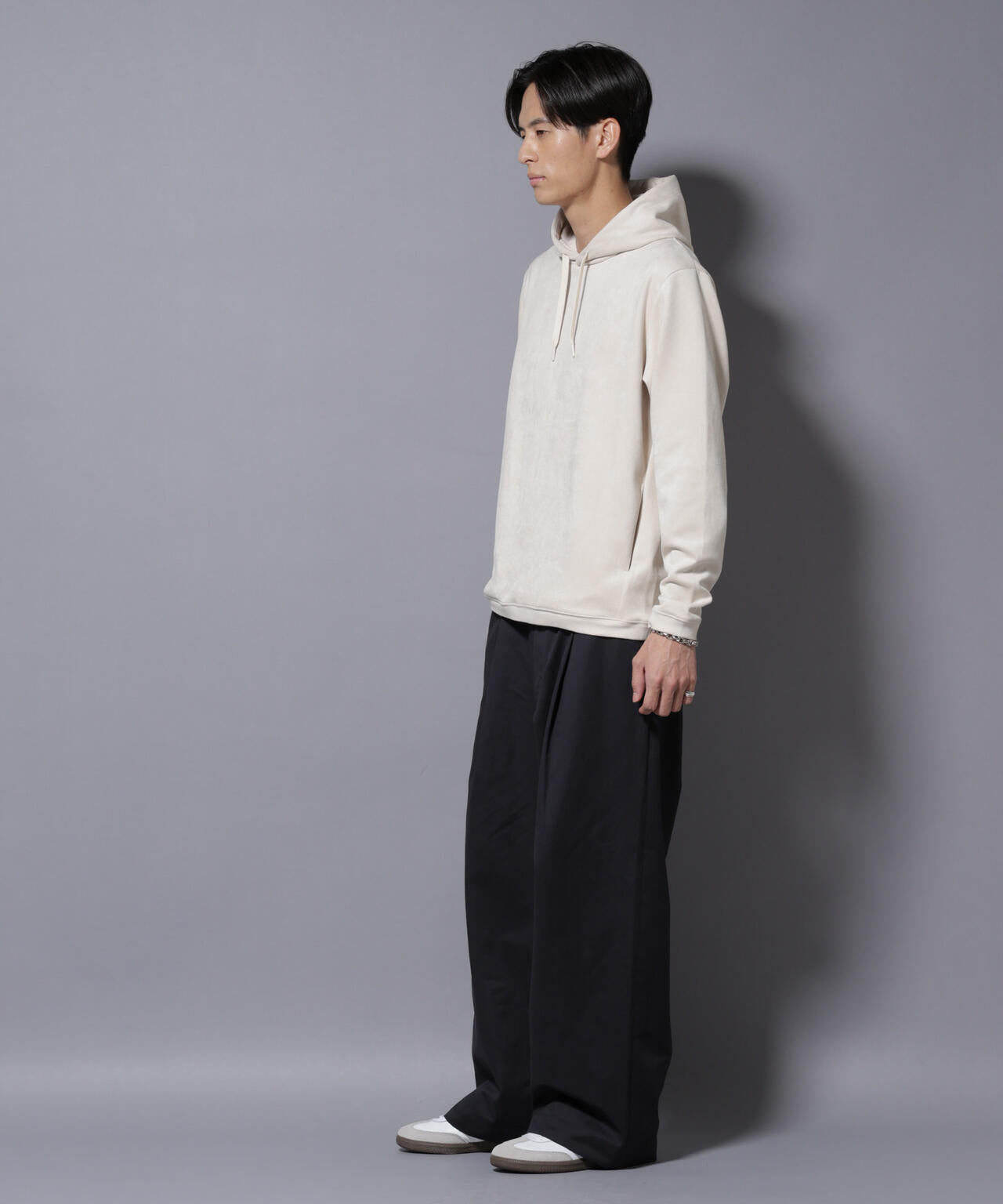 フェイクスエードフーディー 長袖 6725223203