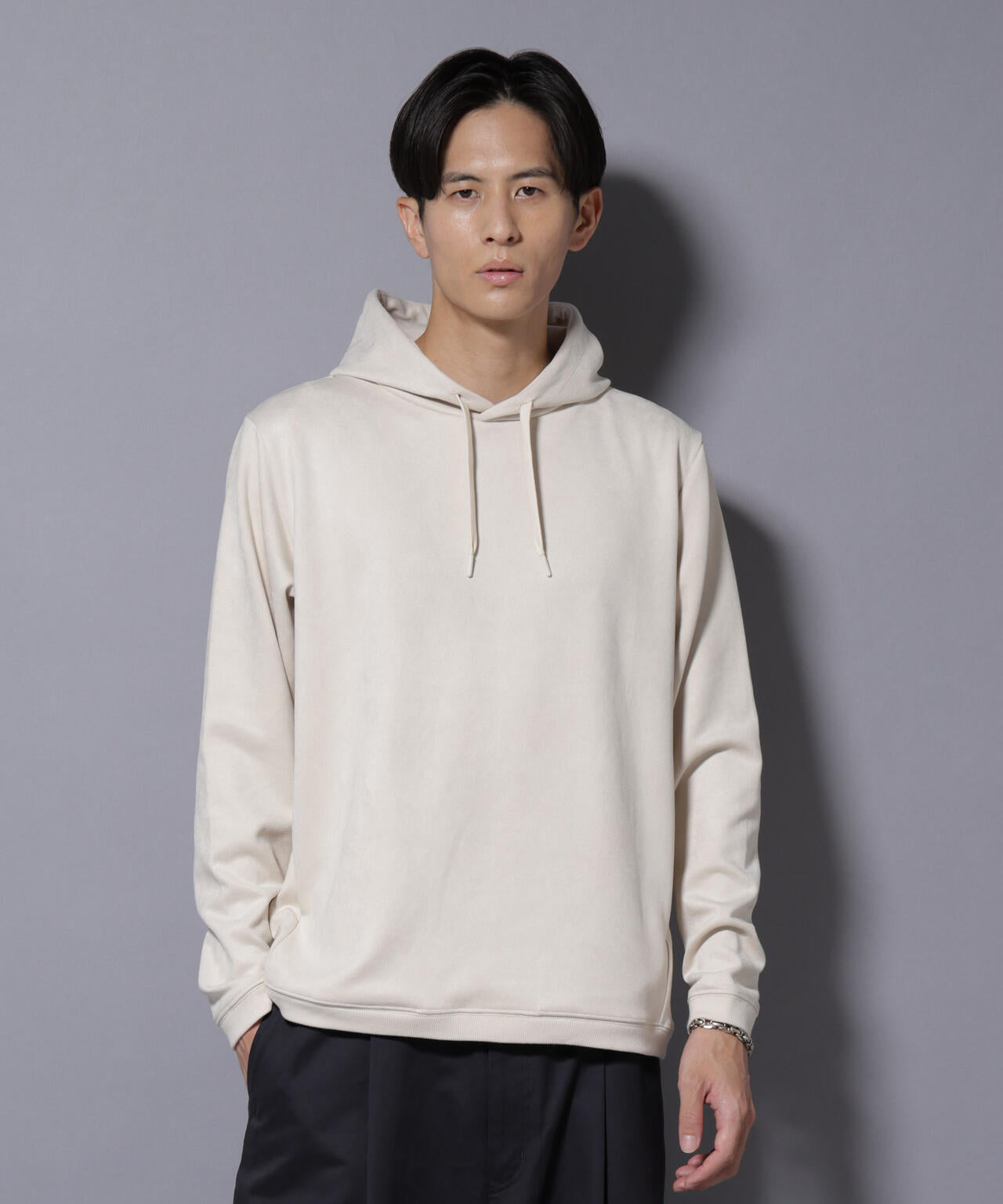 フェイクスエードフーディー 長袖 6725223203