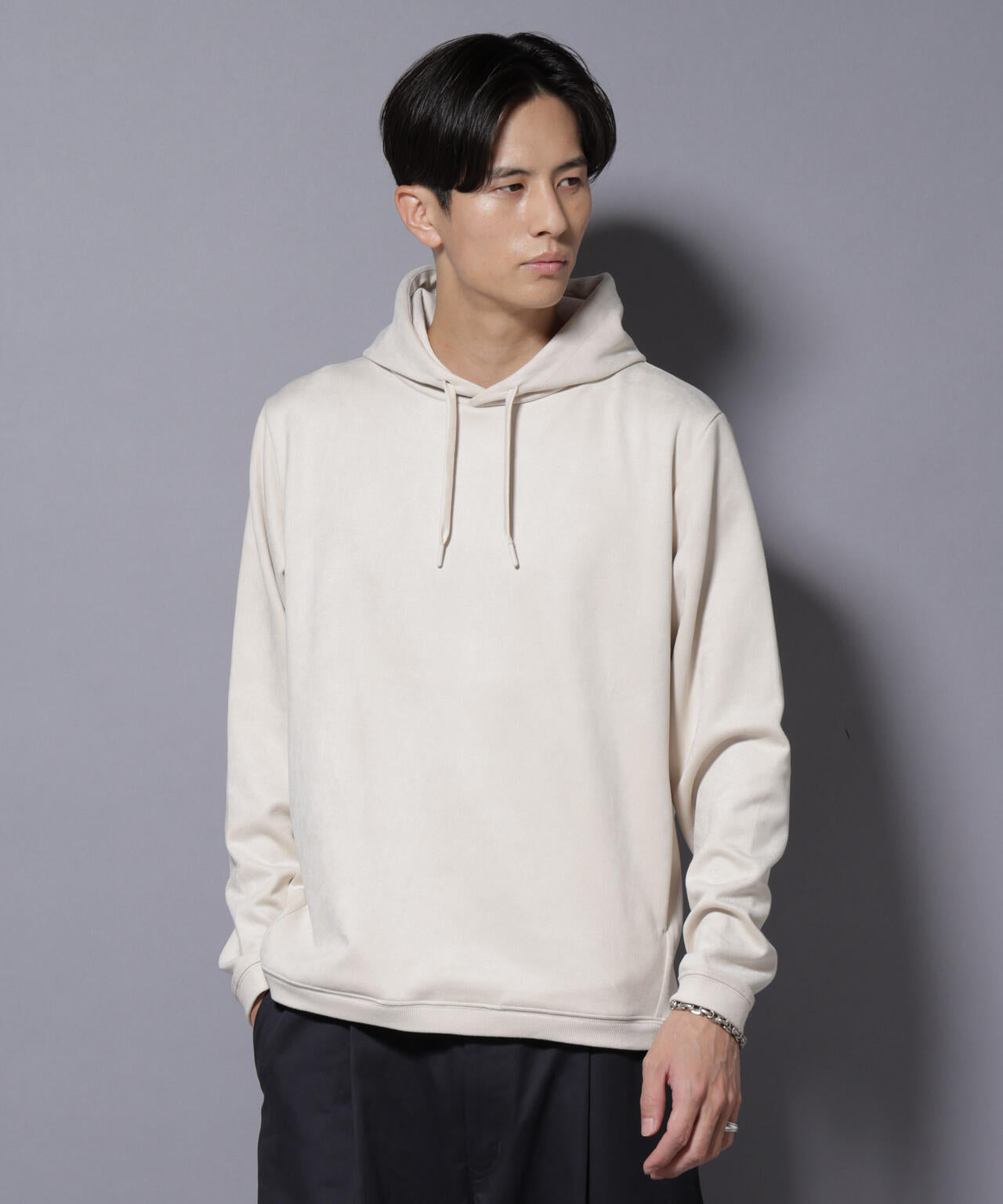 フェイクスエードフーディー 長袖 6725223203