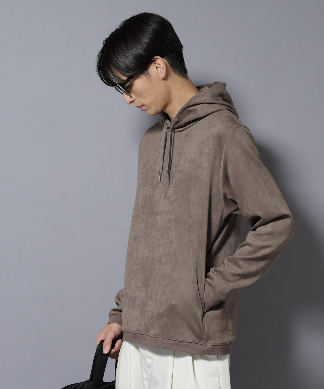 フェイクスエードフーディー 長袖 6725223203