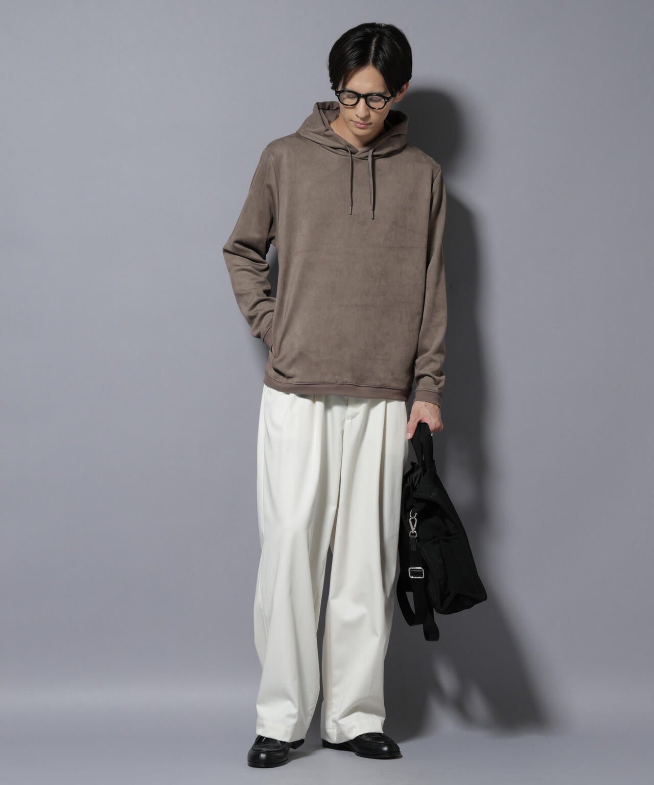 フェイクスエードフーディー 長袖 6725223203