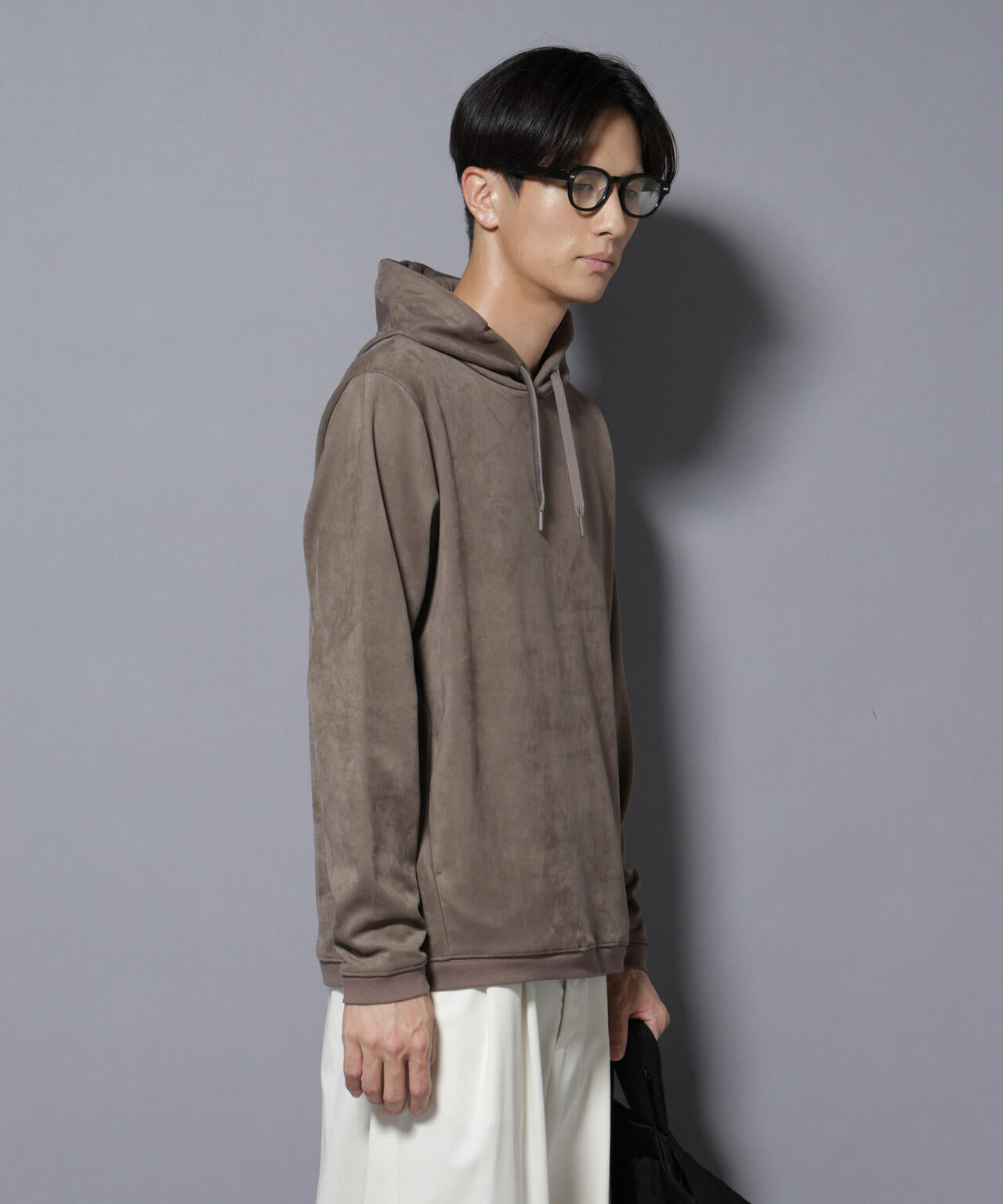 フェイクスエードフーディー 長袖 6725223203