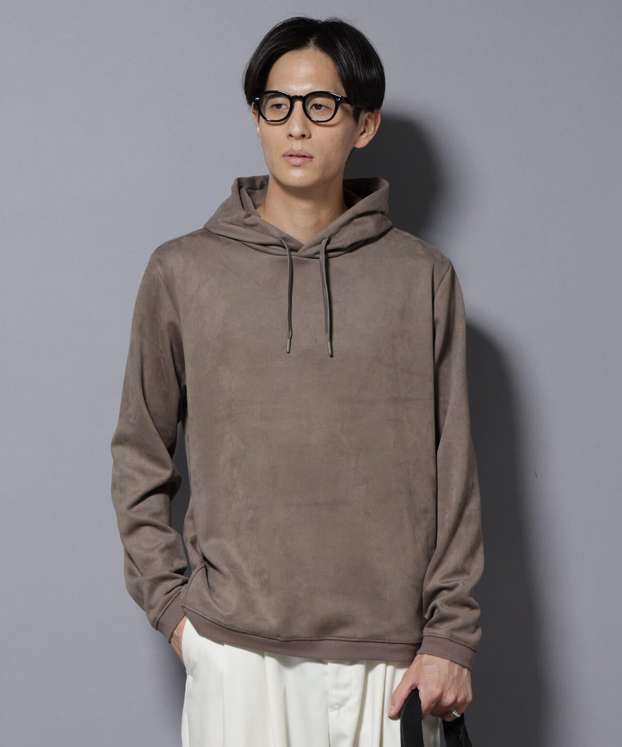 フェイクスエードフーディー 長袖 6725223203