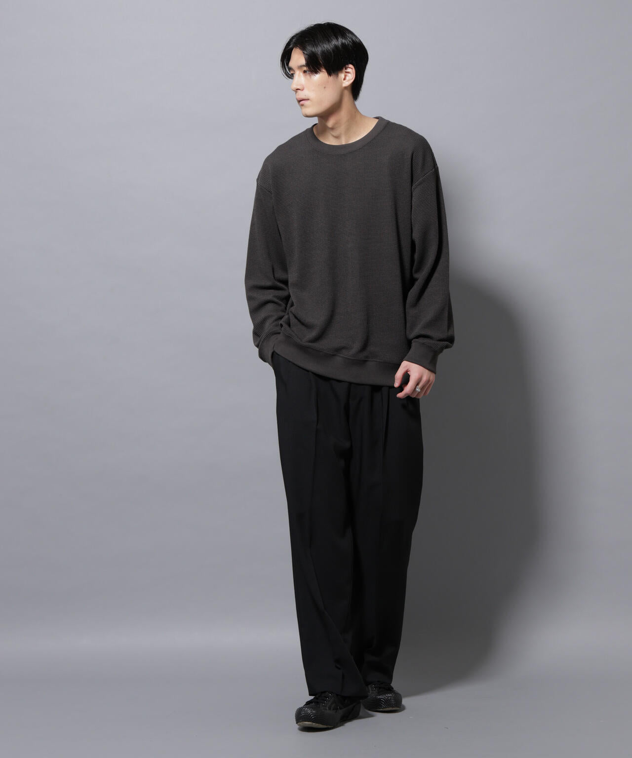 テックワッフルクルーネックTシャツ 6725223206