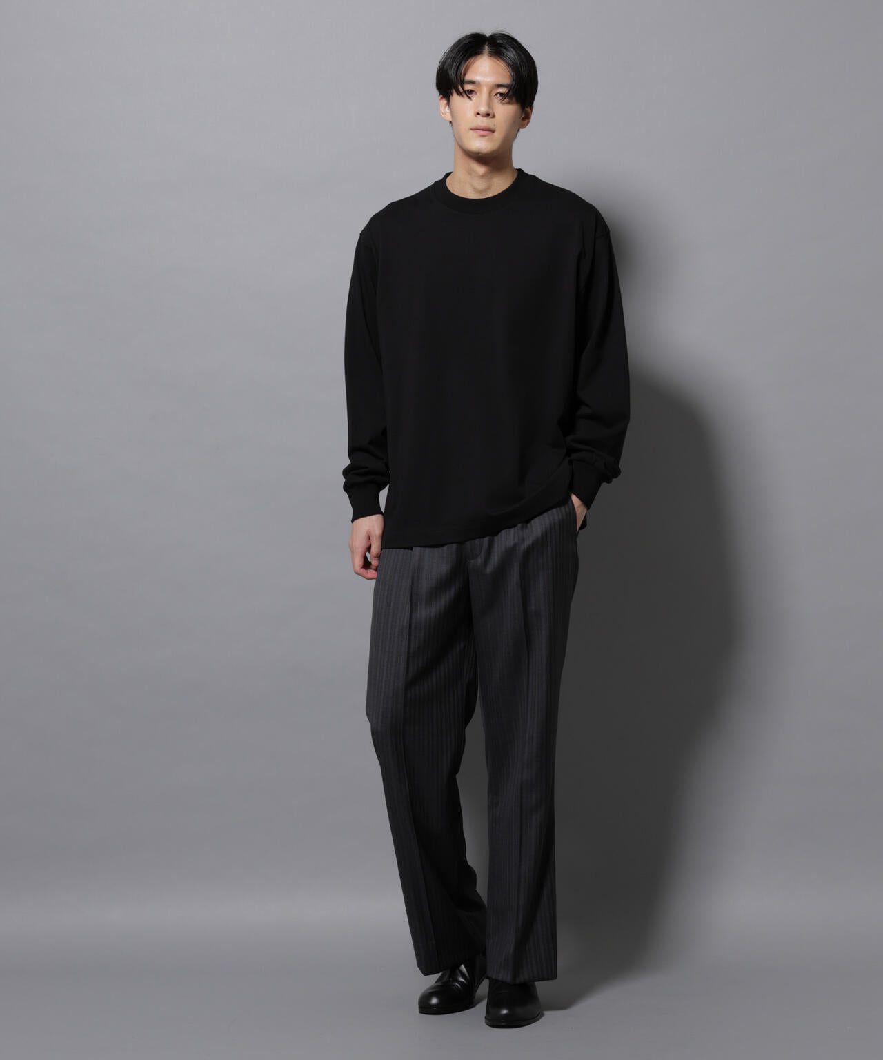 ビックシルエットワンポイントTシャツ 長袖 6725223207