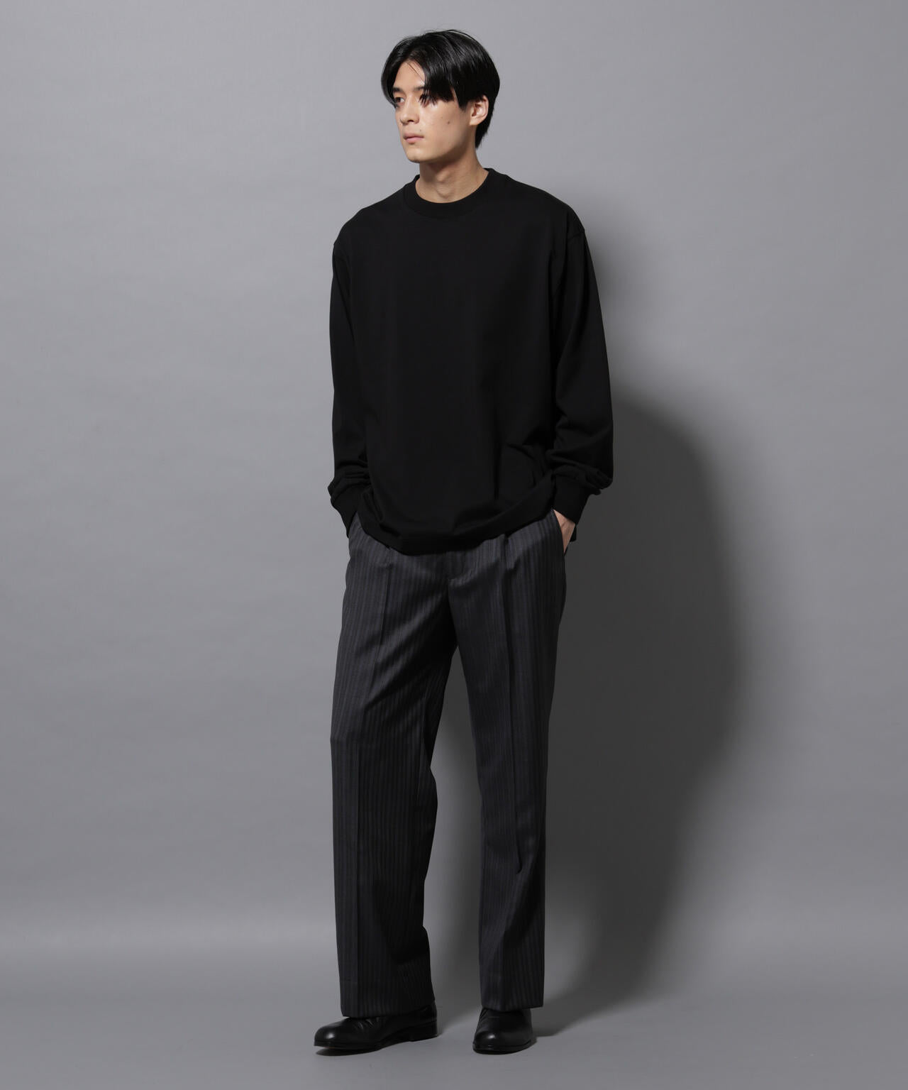 ビックシルエットワンポイントTシャツ 長袖 6725223207