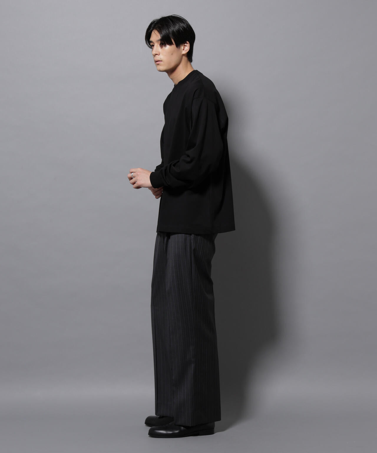 ビックシルエットワンポイントTシャツ 長袖 6725223207