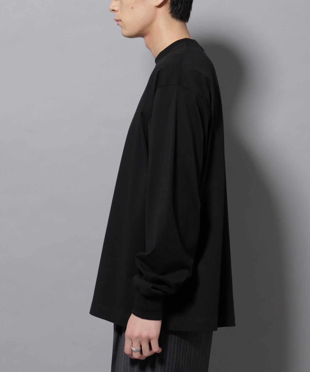ビックシルエットワンポイントTシャツ 長袖 6725223207