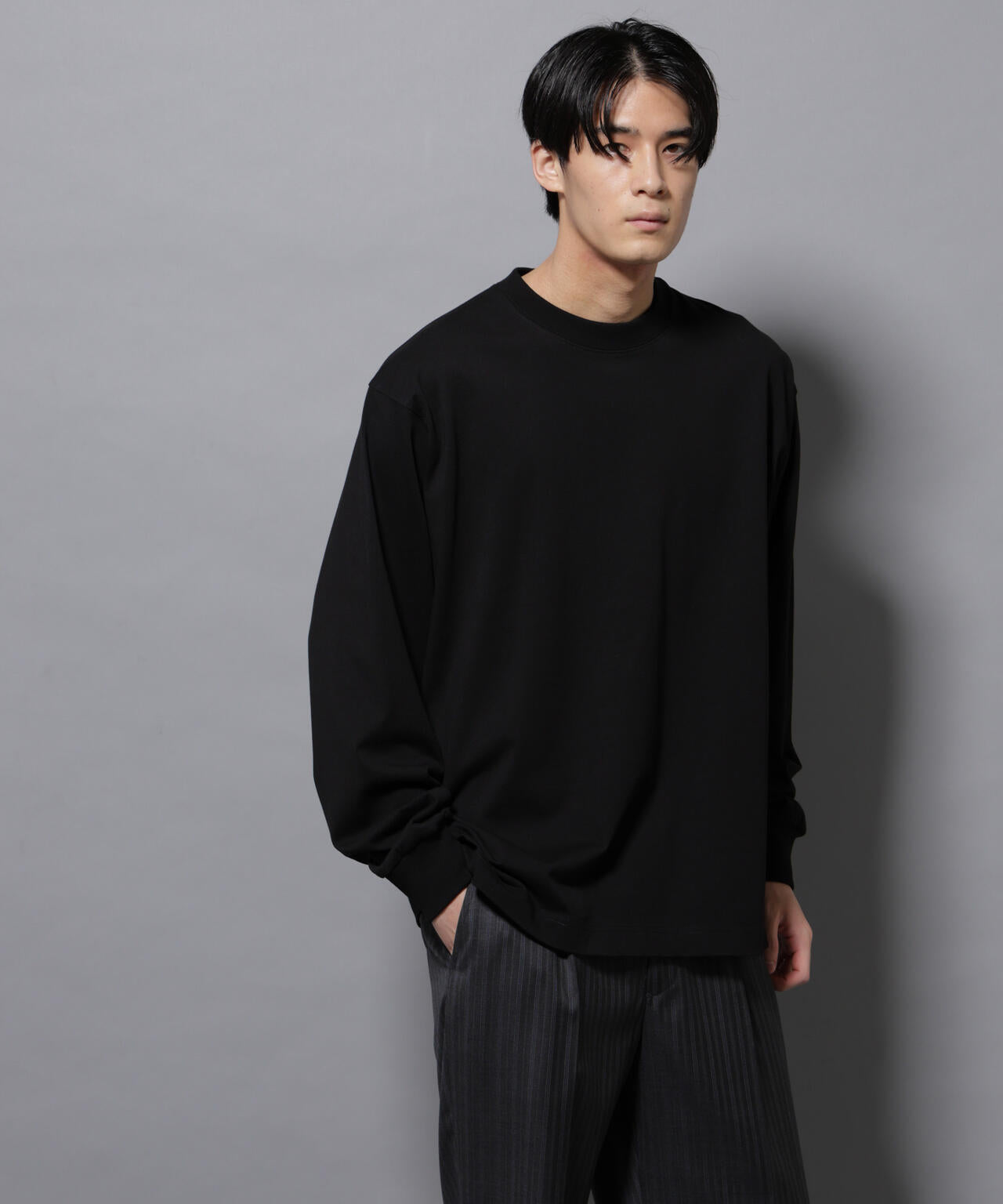 ビックシルエットワンポイントTシャツ 長袖 6725223207