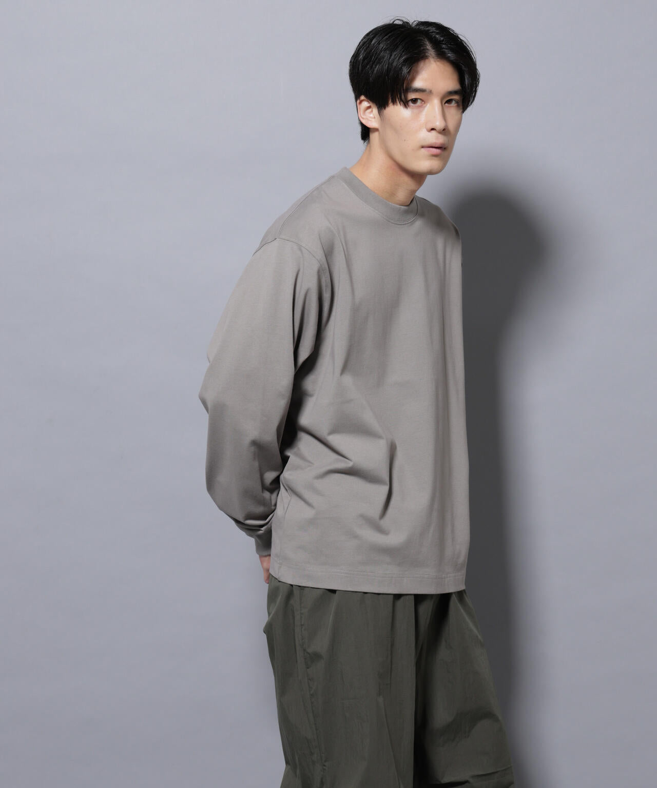 ビックシルエットワンポイントTシャツ 長袖 6725223207