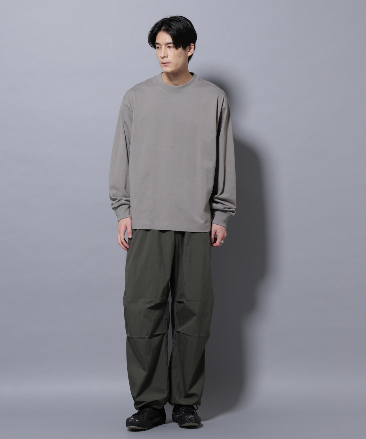 ビックシルエットワンポイントTシャツ 長袖 6725223207