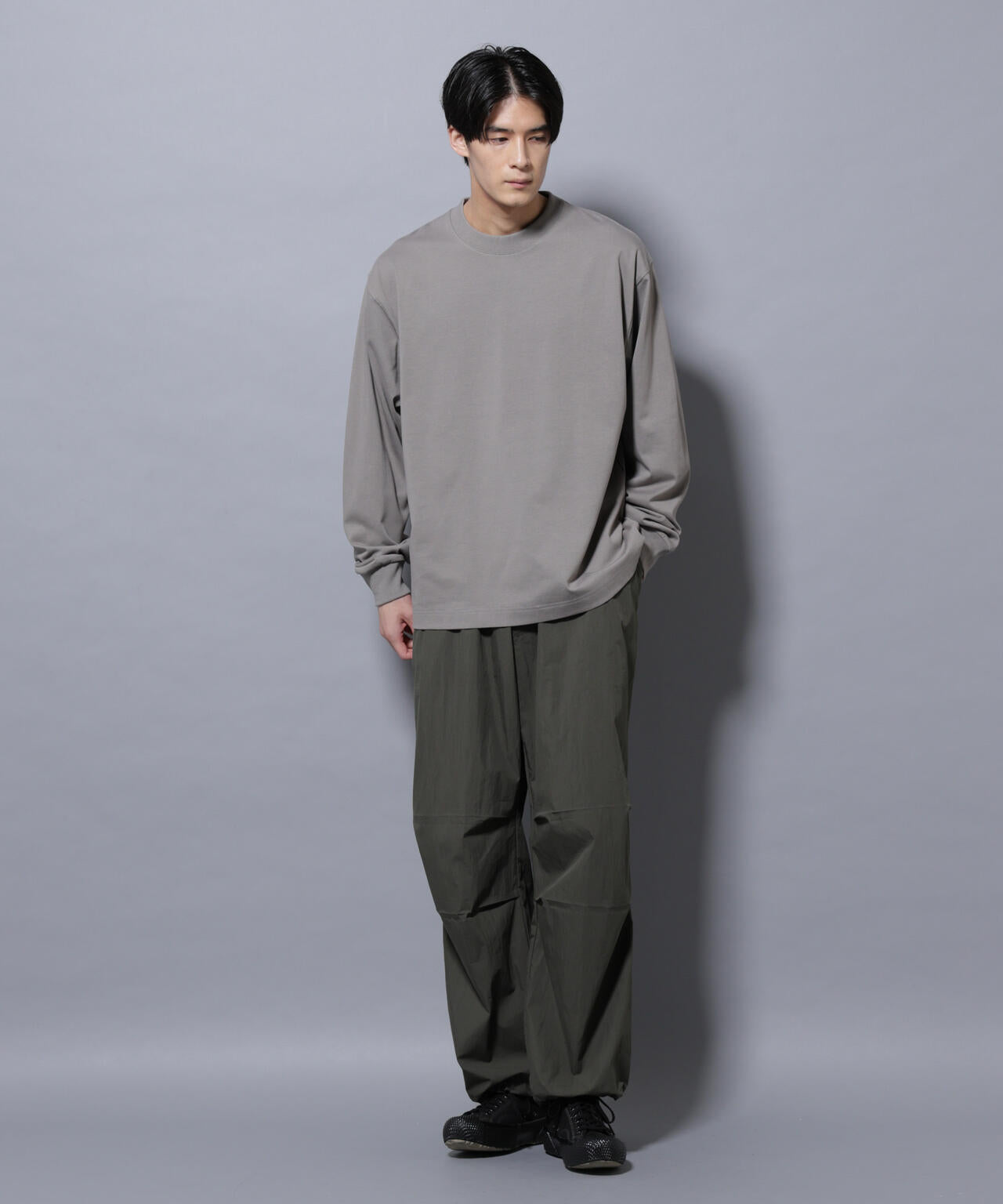 ビックシルエットワンポイントTシャツ 長袖 6725223207