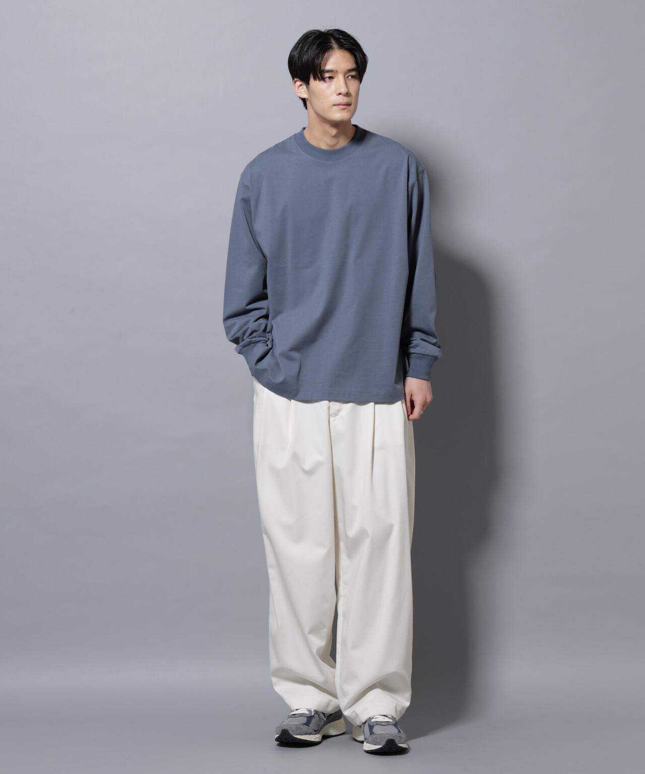 ビックシルエットワンポイントTシャツ 長袖 6725223207