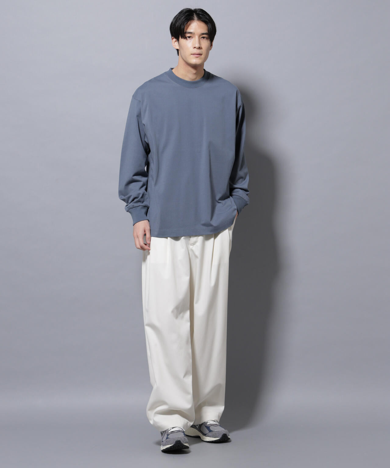 ビックシルエットワンポイントTシャツ 長袖 6725223207
