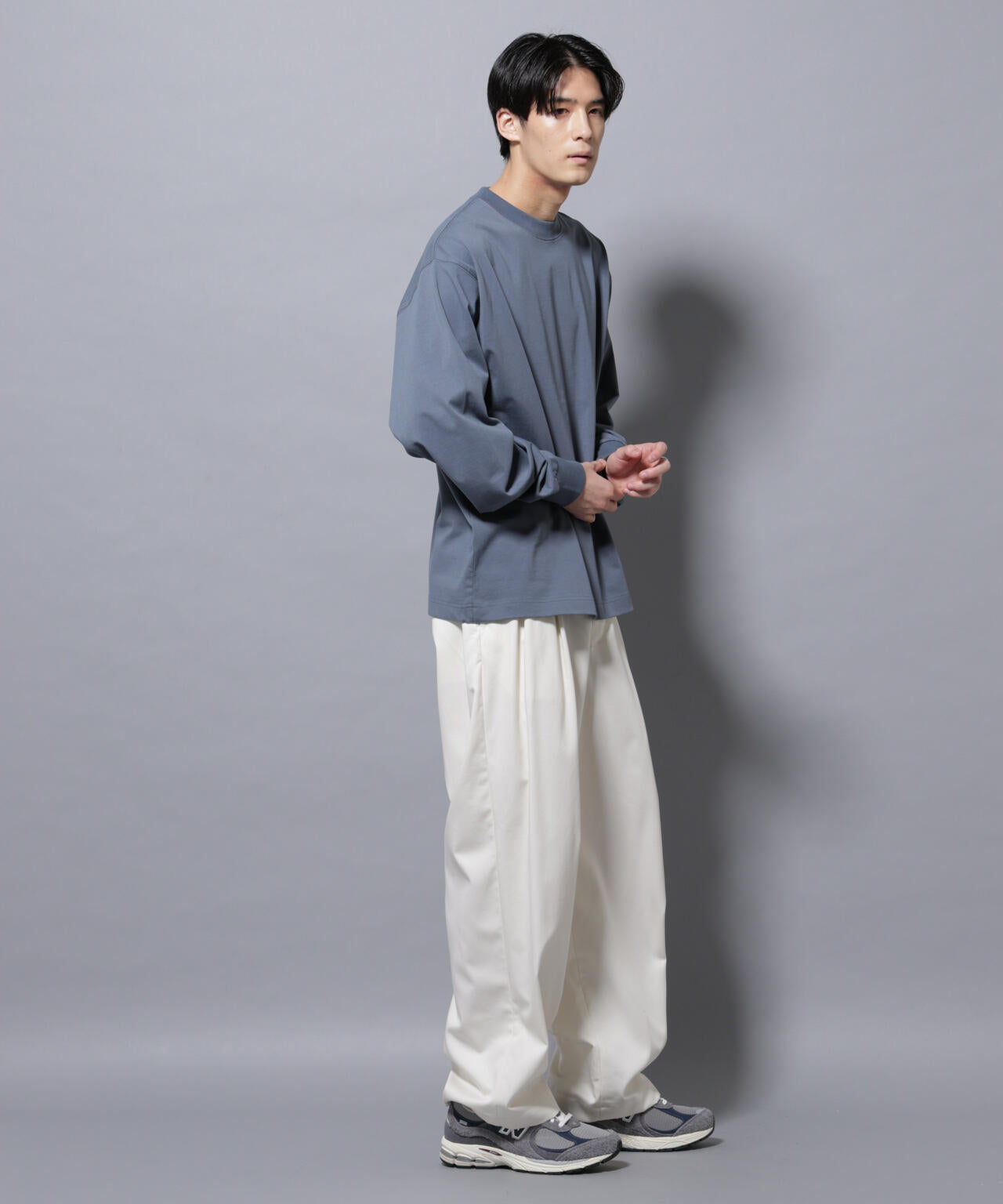 ビックシルエットワンポイントTシャツ 長袖 6725223207