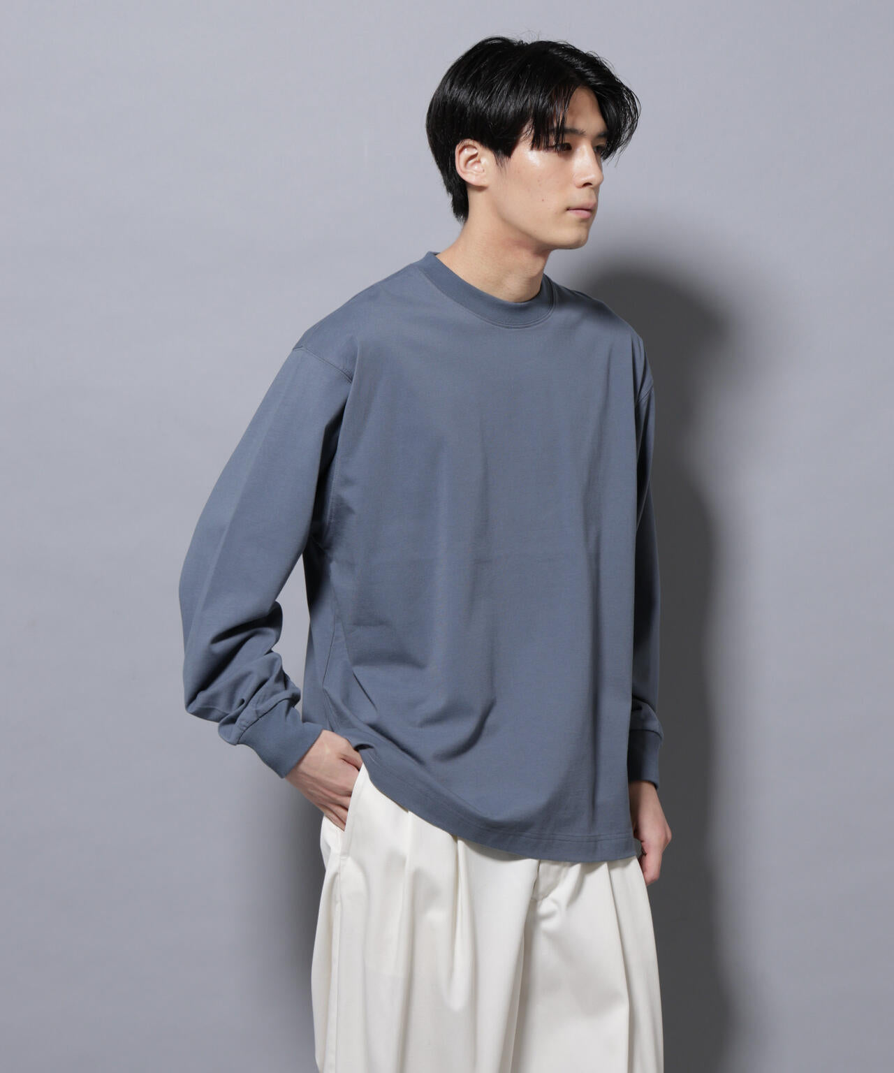 ビックシルエットワンポイントTシャツ 長袖 6725223207