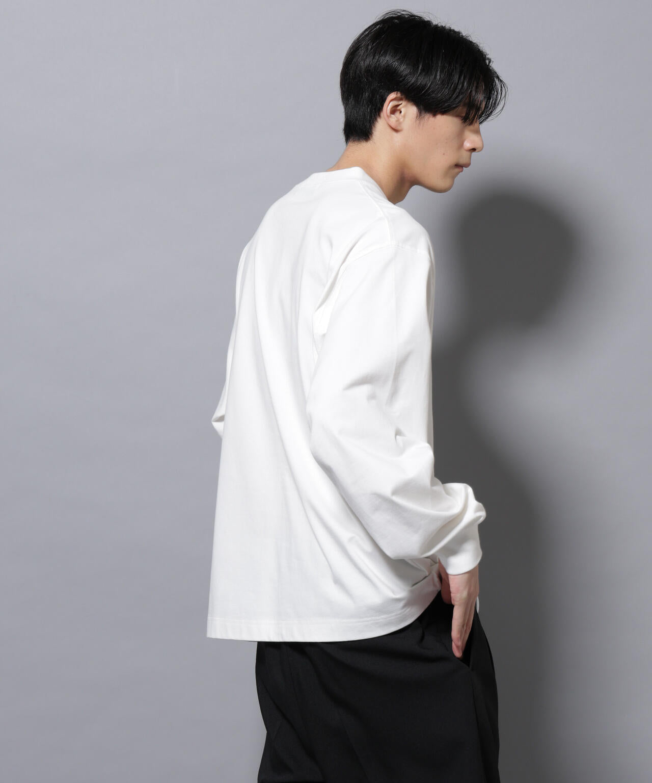 ビックシルエットワンポイントTシャツ 長袖 6725223207